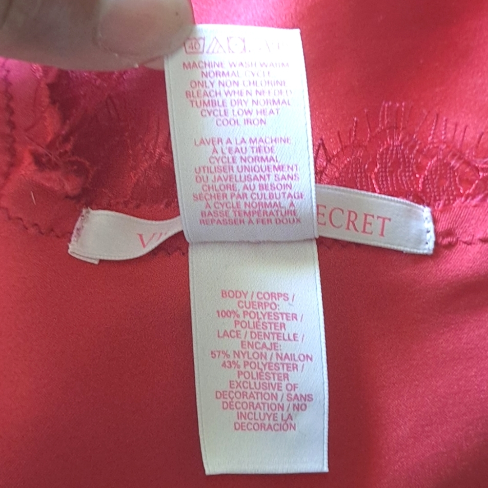 Victoria's Secret babydoll intimates lingerie satin with sheer lace night gown - Picture 6 of 6